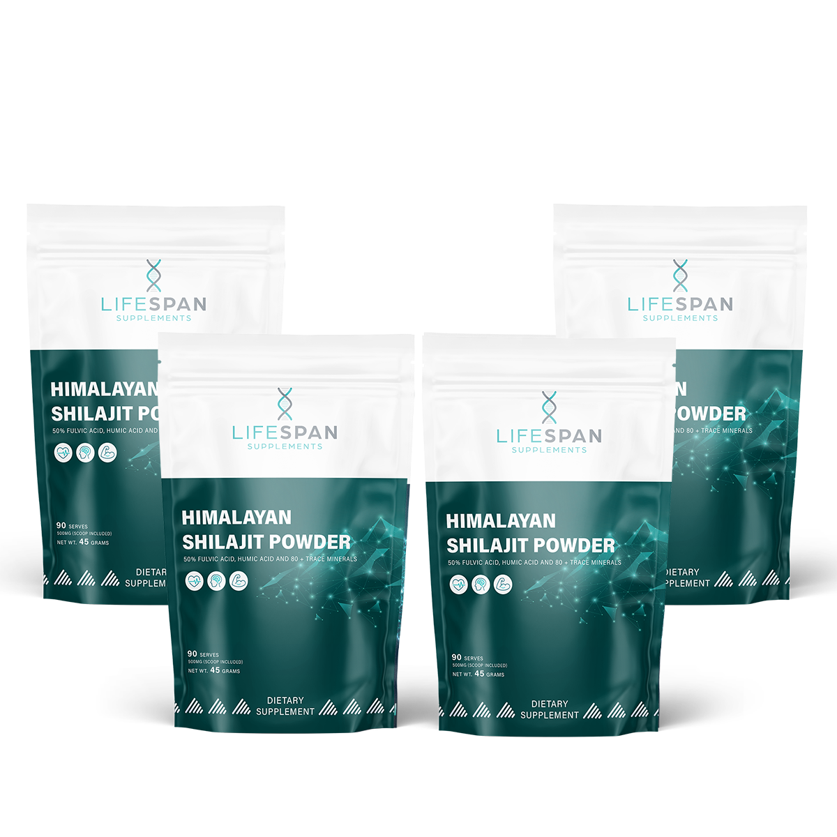 Himalayan Shilajit | 4 Pack | Science-Backed Longevity Supplement