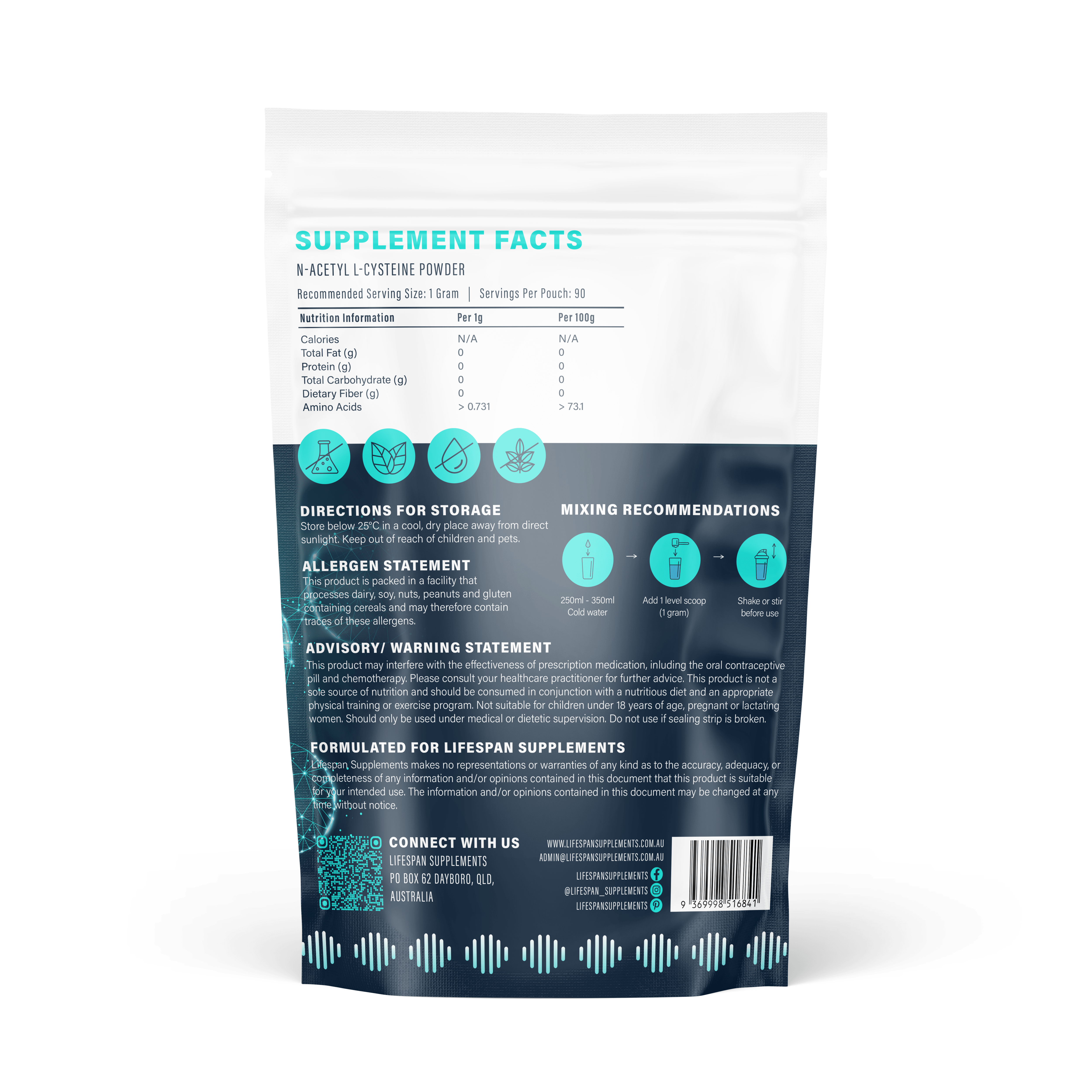 NAC | 90 Serves - Lifespan Supplements