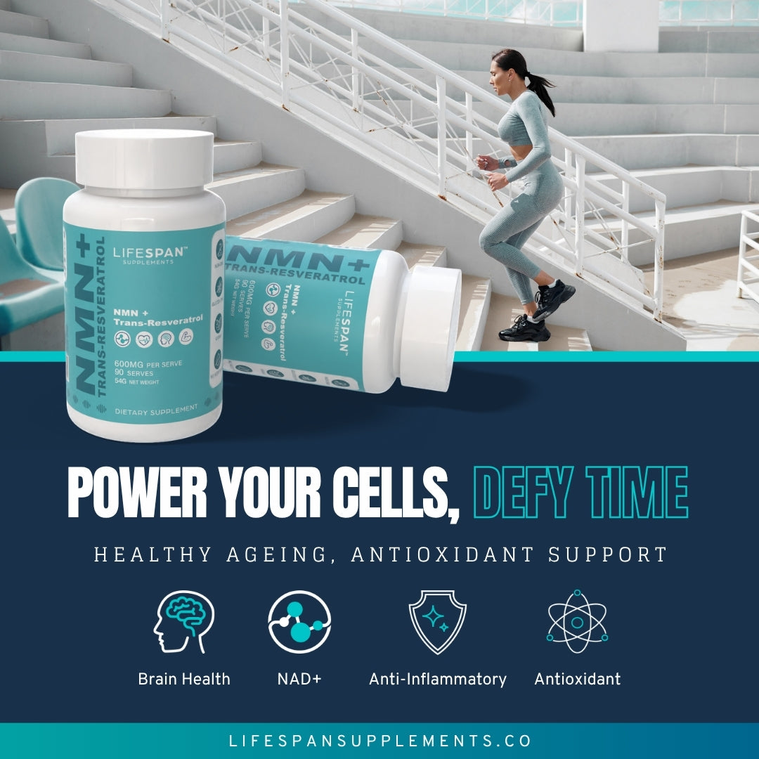NMN + Trans-Resveratrol | 30 Capsules